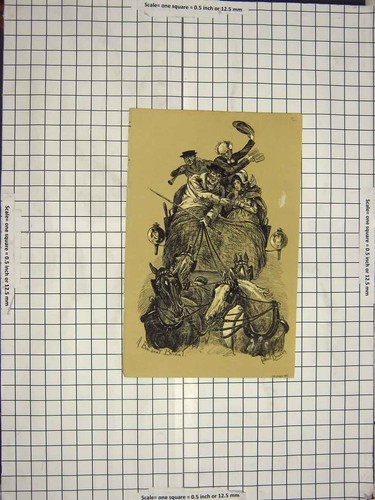 Original old antique - old, print