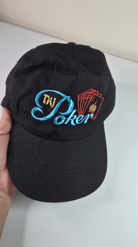 Taj poker black hat cap - black,
