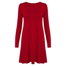 Women Long Sleeve Swing Dress