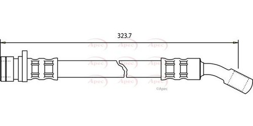 Apec rear brake hose for - for, mg