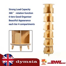 6 Tier Rotating Bookshelf 360