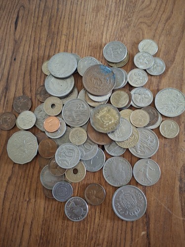 Old foreign coins - old, various