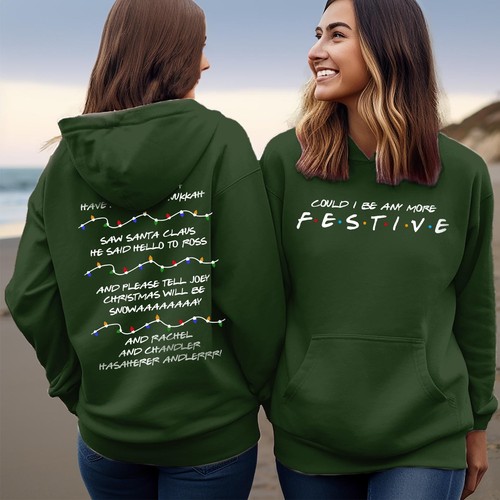 Friends christmas hoodie - friends,