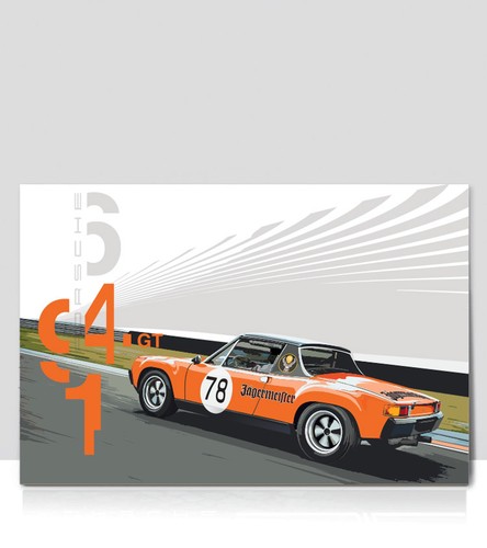 Jagermeister orange porsche - jagermeister,