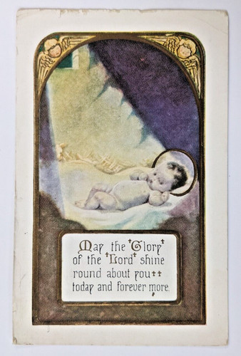Antique christmas postcard - antique,