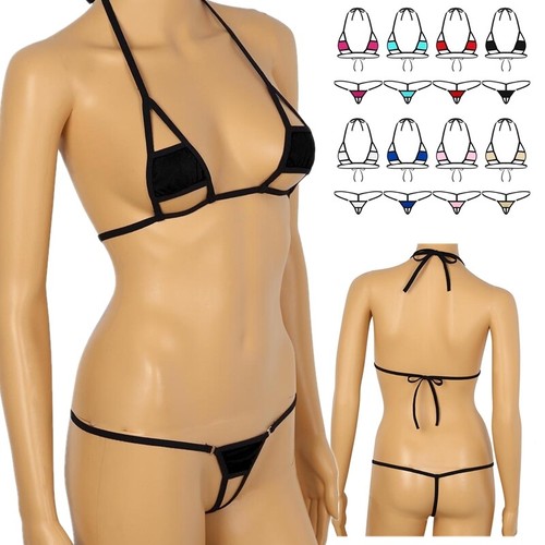Sexy womens bikini - bikini, halter
