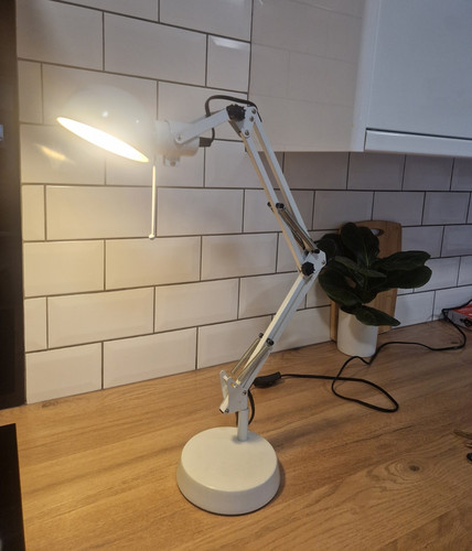 White adjustable swing arm - white,