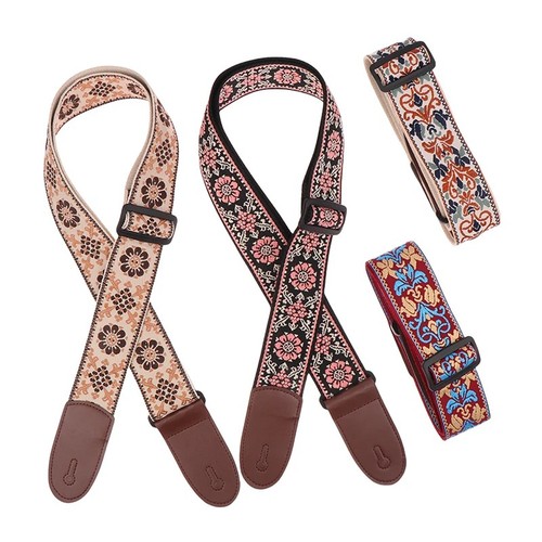 Braid embroidered woven guitar - embroidered,