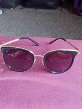 Brand New Michael Kors Adrianna Square Black & Gold Sunglasses without Case