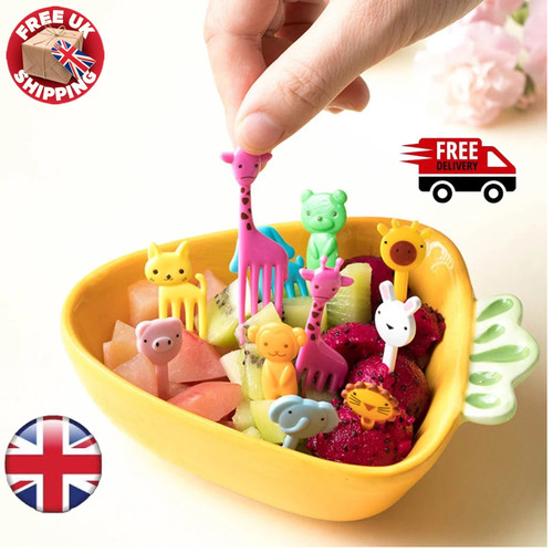 Mini animal food fruit forks - fruit,