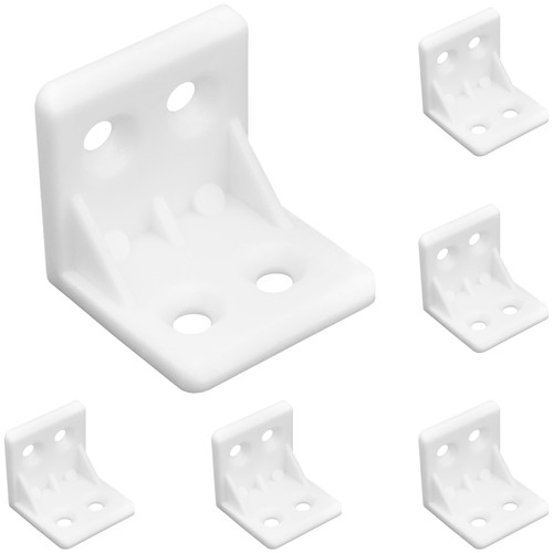 Pcs white plastic corner - white,