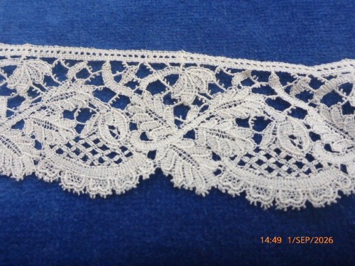 Antique fine lace trim - antique,