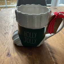 Rae Dunn Holly Jolly Santa