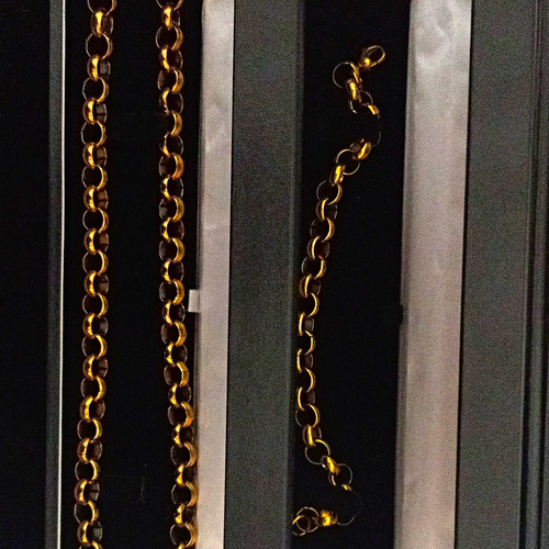 9ct gold filled curb - gold, link