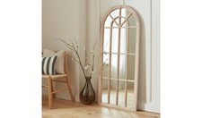 White Window Full Length Arch Wall Mirror- 140x60cm