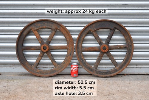 Pair old iron - iron, wheel
