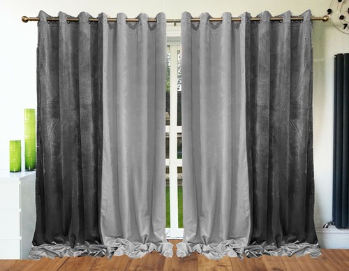 Tone silver grey plush - silver,