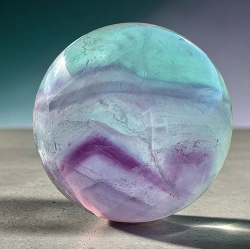 Rainbow fluorite sphere 60mm - sphere,