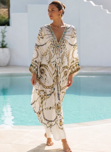 Camilla pierced neck kaftan - camilla,
