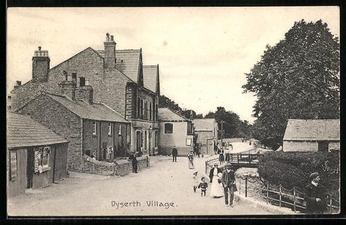 Postcard dyserth village - postcard,