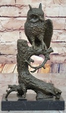 Authentic bronze horned - authentic, owl