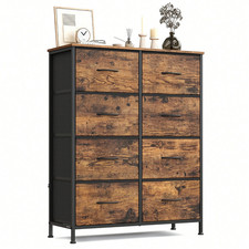 Rustic Brown 8-Drawer Chest of