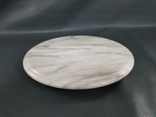 12" Round White / Grey Veined