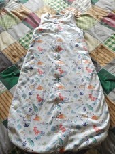 Nutmeg Baby Sleeping Bag 12-18 Months Unisex Dinosaur Design Sleep Sack Wearable