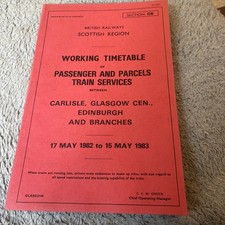 1982 Scottish Region Railway