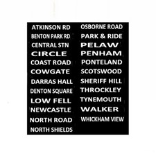 MODEL BUS WATERSLIDE TRANSFERS