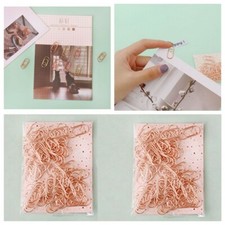 7.49100Pcs Bookmark Office Accessories Love Heart Shaped Small Paper Clips