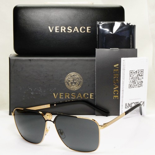 Versace sunglasses gold black - sunglasses,