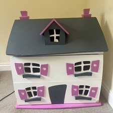 Kids Wardrobe Toy Books Storage Cabinet Drawers Pink Grey Boys Girls House