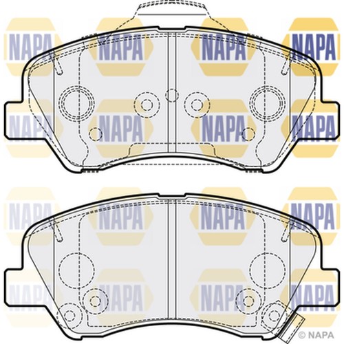 Brake pads set for hyundai - brake, i20