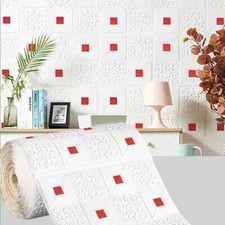 Kitchen 3D Brick Wall Panels Covering PVC Cladding Wallpaper Decorative Tiles UK