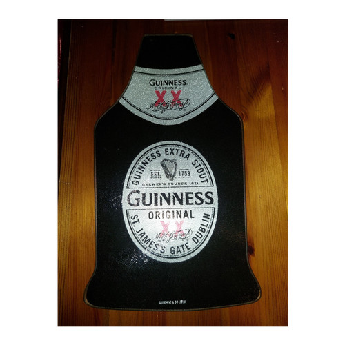 Guinness bottle shaped glass - bottle,