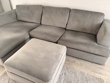 Large grey chaise - chaise, +