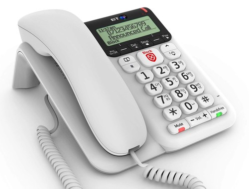 Corded landline phone with - corded,