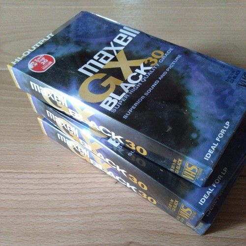 Maxell black 30 vhs - 3,