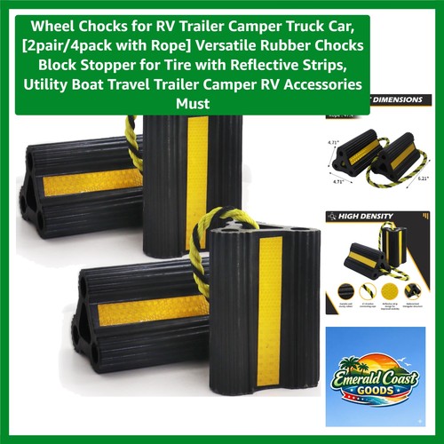 Wheel chocks for trailer - for, rv