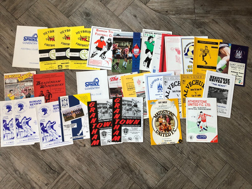 Football programmes non - football, x