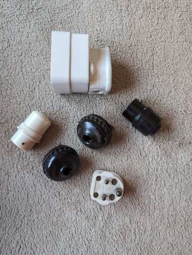 Vintage plugs and sockets - plugs, from