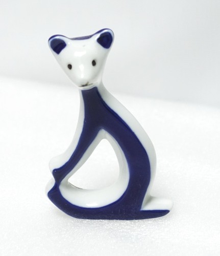 Royal dux stylised bear blue - , &