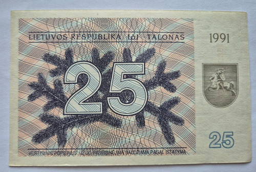 Lithuania talonas 1991 - lithuania,