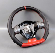 SUBARU IMPREZA STI WRX FORESTER 2008 2011 FLAT BOTTOM LEATHER STEERING WHEEL