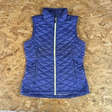 Womens The North Face Thermoball Gilet Size Medium M Bodywarmer Blue Stowpocket