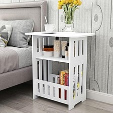 White Small Bedside Table