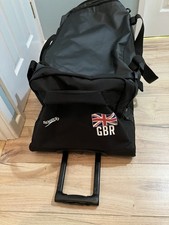 Team GB Speedo Great Britain Wheel Holdall Suitcase Black. Pristine condition.