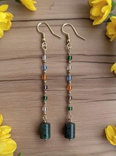 Handmade Earrings with Jade