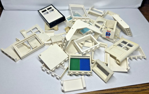Lego white windows doors ect - lego, windows,
